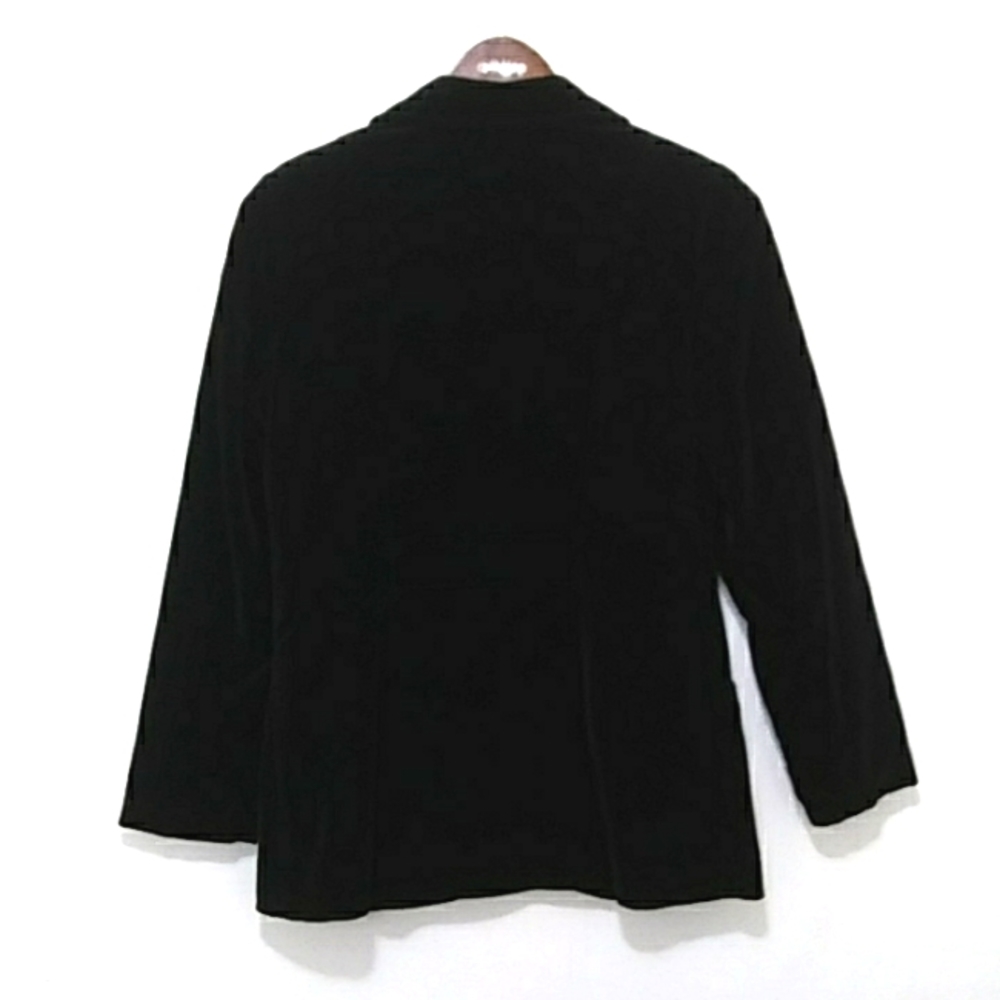 Black Velvet Whip O Will Vintage Size 9/10 Blazer - Picture 4 of 15